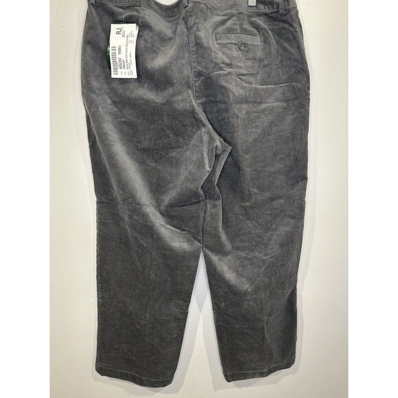 LL Bean Womens Pants 16P Corduroy Gray Favorite Fit Pockets Casual Office Career - Picture 5 of 12